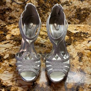 Silver Alfani Heels